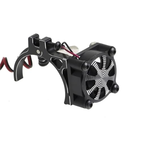 TREPMEUN 540 550 3650 3660 Motorkühlkörperlüfter mit Wärmesensor for 1/8 1/10 RC-Auto Axial SCX10 for Tra-xxas TRX4 for Tam-iya(Zwart) von TREPMEUN