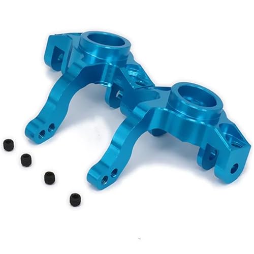 TREPMEUN Achsschenkel Hub Carrier (l/r) Aluminium for RC Hobby Modell Auto 1/10 Axial for Rock Racer AX90026(Blauw) von TREPMEUN