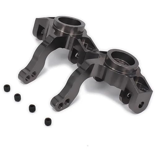 TREPMEUN Achsschenkel Hub Carrier (l/r) Aluminium for RC Hobby Modell Auto 1/10 Axial for Rock Racer AX90026(Titanium) von TREPMEUN