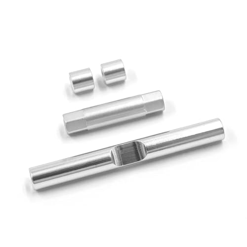 TREPMEUN Aluminium-DÄMPFERSTRECKE (V & R) for TAM-IYA BBX (BB-01)(Silver) von TREPMEUN