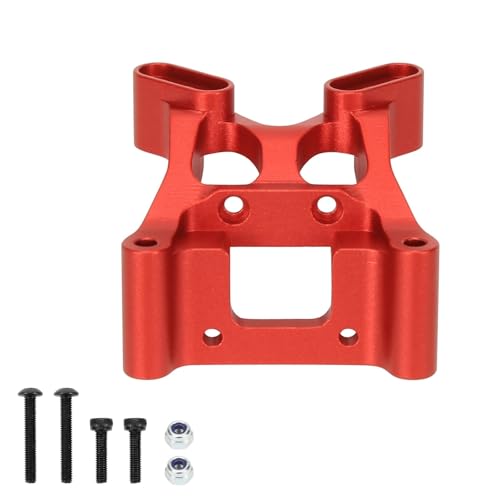 TREPMEUN Aluminiumlegierung Front Shock Tower for 1/10 for Losi for Ba-ja for Rey RC Auto Upgraded Teil(Rood) von TREPMEUN