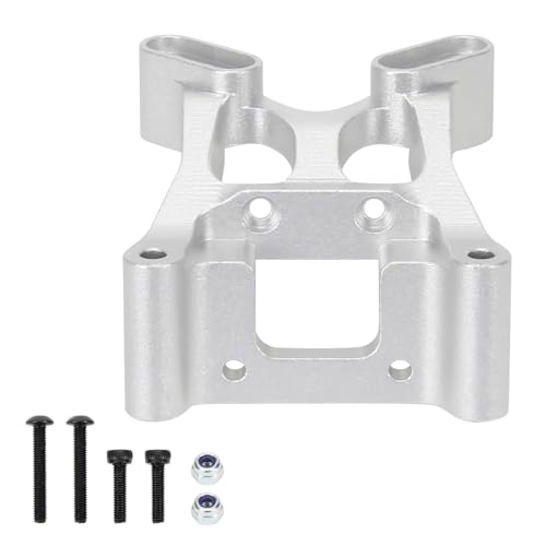 TREPMEUN Aluminiumlegierung Front Shock Tower for 1/10 for Losi for Ba-ja for Rey RC Auto Upgraded Teil(Silver) von TREPMEUN