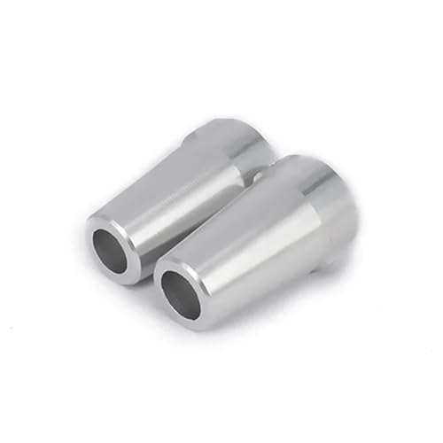 TREPMEUN Hinterachsadapter aus bearbeiteter Aluminiumlegierung, Lockout for RC-Auto 1/10 AXIAL SCX10 Crawler, aktualisiert for Hop-Up-Teile SCX0014(Silver) von TREPMEUN