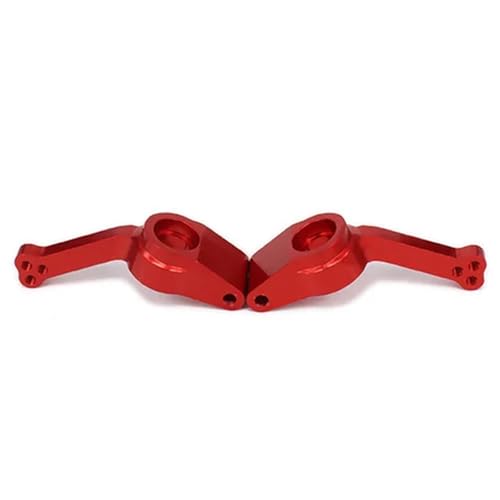 TREPMEUN Hinterradnabenträger (l/r) 533023 bearbeitete Aluminiumlegierung for RC-Auto 1/10 FS Racing Truck Buggy for TRU-ggy 53810 Verbesserte Hop-Up-Teile(Rood) von TREPMEUN