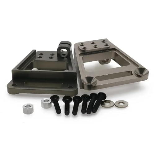 TREPMEUN Legierung 1 Satz Hinterer Stoßdämpferturm Oberer Stoßdämpferhalterungssatz for RC-Hobby-Modellauto 1/10 for HPI for Venture FJ Cruiser Crawler Upgrade-Teil(Titanium) von TREPMEUN