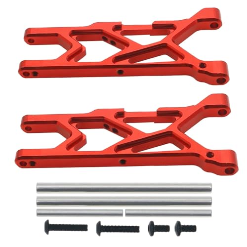 TREPMEUN Legierung 2 Teile/Satz Legierung vorne unten Suspension arm A-arm for 1/10 for ARR-MA 3s & for Mega550 for Vor-teks for Sen-ton Upgrade Teil(Rood) von TREPMEUN