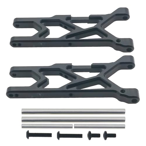 TREPMEUN Legierung 2 Teile/Satz Legierung vorne unten Suspension arm A-arm for 1/10 for ARR-MA 3s & for Mega550 for Vor-teks for Sen-ton Upgrade Teil(Zwart) von TREPMEUN
