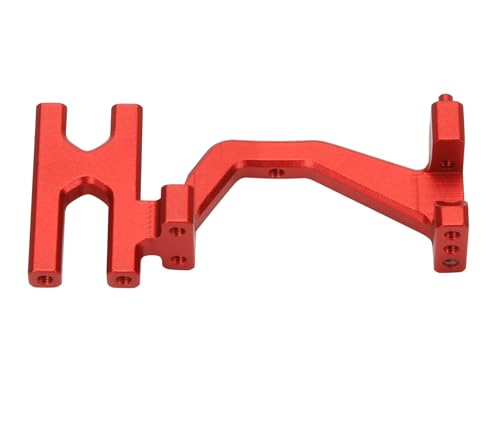 TREPMEUN Lenkservohalterung aus Aluminiumlegierung for 1/10 for Losi for Ba-ja for Rey RC-Auto, verbessertes Teil(Rood) von TREPMEUN