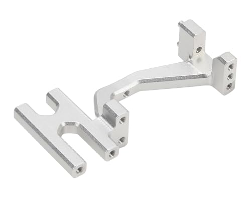TREPMEUN Lenkservohalterung aus Aluminiumlegierung for 1/10 for Losi for Ba-ja for Rey RC-Auto, verbessertes Teil(Silver) von TREPMEUN
