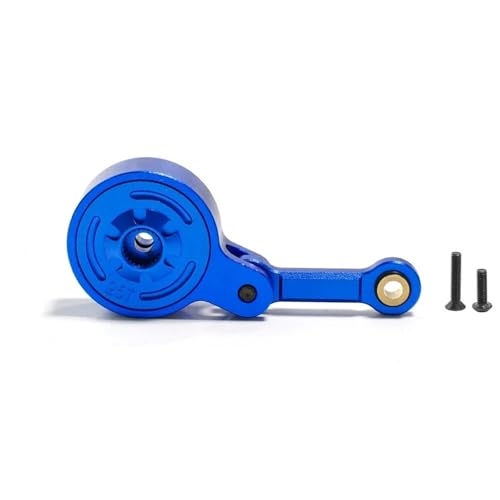 TREPMEUN Metall 23T 25T Servo Saver mit Fixed Link for ARR-MA 1/10 3S 4S for Big Rock for GRA-NITE for KRA-TON for OUTC-AST 1/8(25T Blue) von TREPMEUN