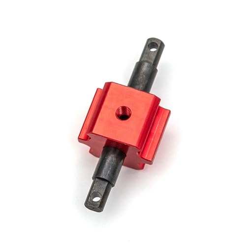 TREPMEUN Metall Diff Lock Differential Locker Spool for 1/10 for Tra-xxas for Sl-ash 4X4 for Rus-tler 4X4 for Stam-pede 4X4 VXL Upgrade Teile(Rood) von TREPMEUN