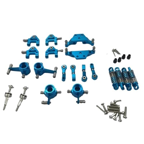TREPMEUN Metall-Komplettset, Upgrade-Teile, Stoßdämpfer for Wlt-oys 1/28 K969 P929 P939 K979 K989 K999 RC-Autoteile(Blauw) von TREPMEUN