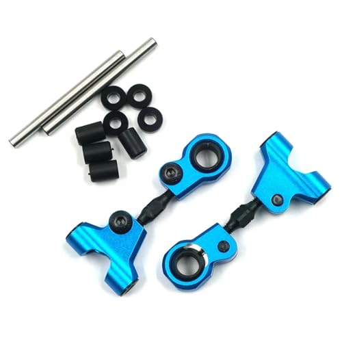 TREPMEUN Vorderer Oberarmsatz aus Aluminium for Tam-iya TT-01 TT-01E #TATT-036RD TATT-036BU(Blauw) von TREPMEUN