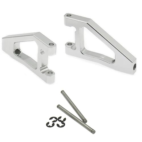 TREPMEUN Vorderer oberer Querlenker 2 STÜCKE for Rc for Hobby Modellauto 1/10 Fs Racing Buggy Desert Buggy 512007(Silver) von TREPMEUN