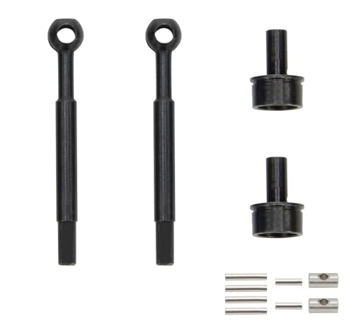 TREPMEUN for 45 Heavy Duty Stahl Front CVD Antriebswelle Achse for FMS for Ho-BBY FCX24 1/24 Crawler Upgrades Teile von TREPMEUN