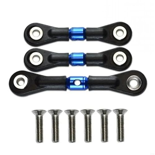 TREPMEUN for 97BC 3Pcs Lenkung Link Rod Servo Rod Set for Tam-iya TT-02/02T Auto Modifikation(Blauw) von TREPMEUN