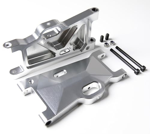 TREPMEUN for GTB Metall Vorne Hinten Suspension Arm Set for 1/5 RC Auto for LOSI for DBXL/für DBXL-E 1.0/2,0 Upgrade Teil(Silver) von TREPMEUN