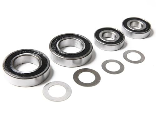 TREPMEUN for GTB-Racing RC 1/5 for LOSI 5ive-t / 5T 2,0 Metall Aluminium Hinten Rad Hub Set Upgrade Teil(Bearing) von TREPMEUN
