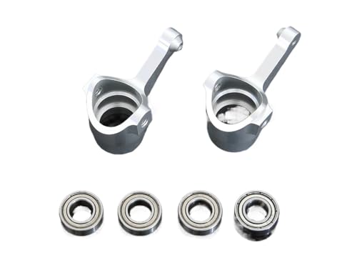 TREPMEUN for GTBRacing CNC Aluminium Front Steering hubs for ky-osho for inf-erno MP7.5 777 GT GT2 ST ST-RR NEO VE(Silver) von TREPMEUN