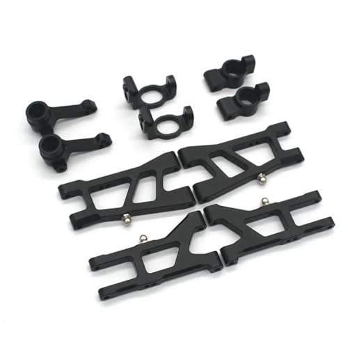 TREPMEUN for HNR H9802 for H9803 for E30 Edition 1/10 RC Metall-Schwingarm-Lenkbecher C-Sitz-Heckbecher 5-teiliger Komponentensatz(Zwart) von TREPMEUN
