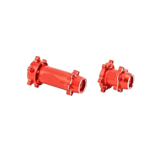 TREPMEUN for RC-AWD Aluminium Hub Set for Pro-Moto-MX for 1/4 Losi -MX Motorrad RC Upgrades Teil(Rood) von TREPMEUN
