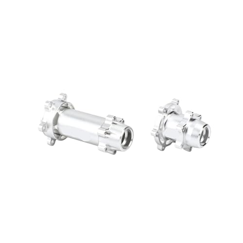 TREPMEUN for RC-AWD Aluminium Hub Set for Pro-Moto-MX for 1/4 Losi -MX Motorrad RC Upgrades Teil(Silver) von TREPMEUN