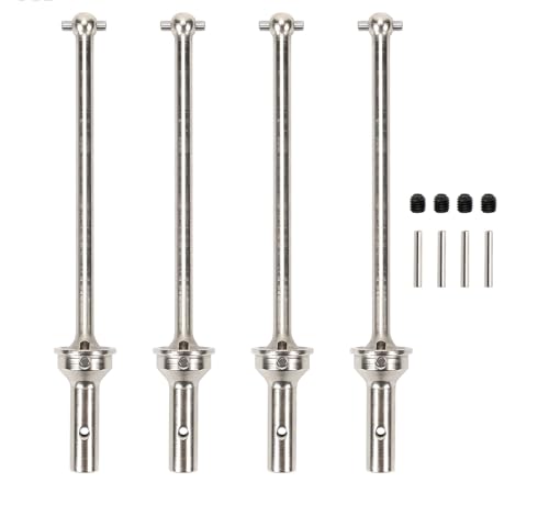 TREPMEUN for RC-AWD vorne/hinten CVD antriebswelle 124mm for 1-7 for ARR-ma ARA109011 ARA109001 ARA7617V2 ARA7615V2(Silver) von TREPMEUN