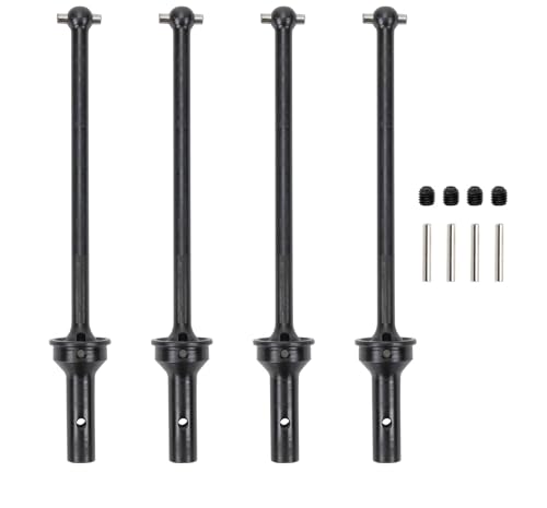 TREPMEUN for RC-AWD vorne/hinten CVD antriebswelle 124mm for 1-7 for ARR-ma ARA109011 ARA109001 ARA7617V2 ARA7615V2(Zwart) von TREPMEUN