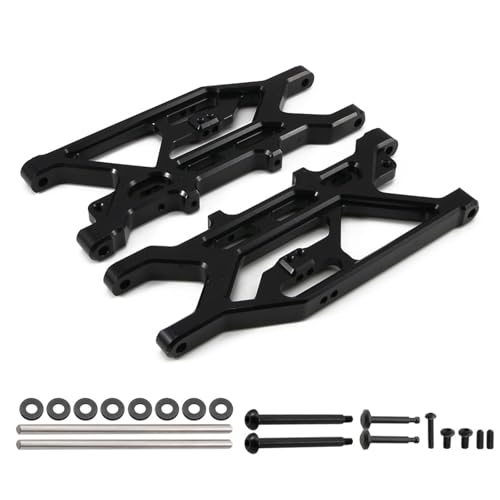 TREPMEUN for RCA-WD ARA330607 Rear Lower Suspension Arme for 1/7 for ARR-MA for MO-JAVE 6S BLX EXB verbesserte Teil(Zwart) von TREPMEUN