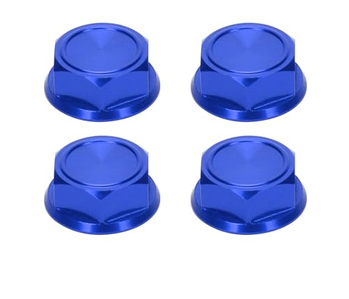 TREPMEUN for RCA-WD Aluminium-Radmutter 24 mm for ARR-ma 1/5 8S for BLX for KRA-ton for Out-cast for RTR & EXB Roller Hopups Upgrade-Teile(Blauw) von TREPMEUN