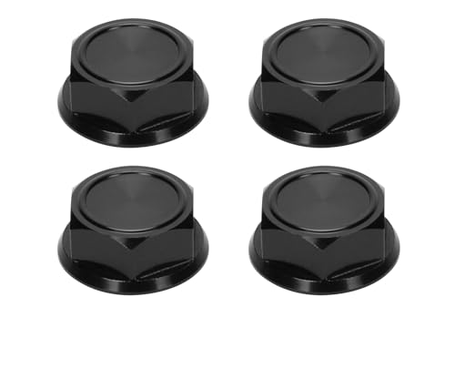 TREPMEUN for RCA-WD Aluminium-Radmutter 24 mm for ARR-ma 1/5 8S for BLX for KRA-ton for Out-cast for RTR & EXB Roller Hopups Upgrade-Teile(Zwart) von TREPMEUN