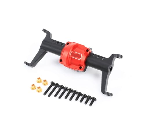 TREPMEUN for RCA-WD Volle Legierung vorderachse gehäuse for FMS FCX24 1/24 Crawler Upgrades Teile(Zwart) von TREPMEUN