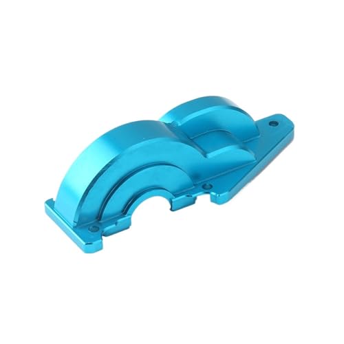 TREPMEUN for Tam-iya TT02 Getriebe Abdeckung Aluminium Metall for 1/10 for tt-02 RC toysCar Upgrade Teile Zubehör(Gearbox Cover Blue) von TREPMEUN