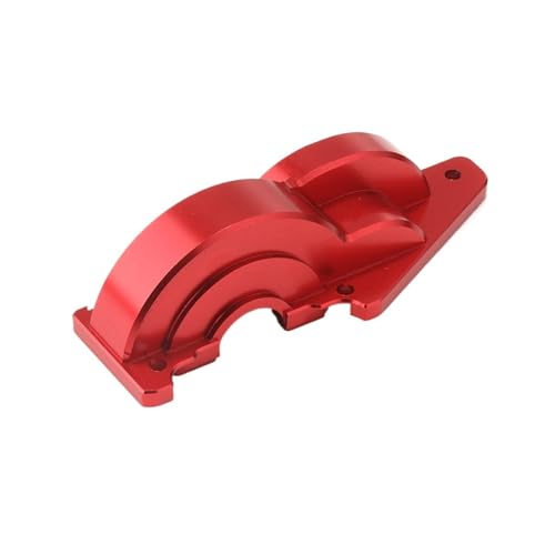 TREPMEUN for Tam-iya TT02 Getriebe Abdeckung Aluminium Metall for 1/10 for tt-02 RC toysCar Upgrade Teile Zubehör(Gearbox Cover Red) von TREPMEUN