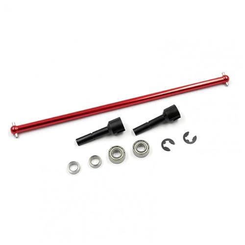 TREPMEUN for Xtra for Speed Aluminium HAUPTANTRIEBSWELLE W/G45 Stahl Joint SCHWARZ for TAM-IYA TA02#XS-TA29143BK(Rood) von TREPMEUN