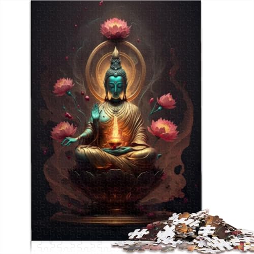 Buddha-Puzzle für Erwachsene, 300 Puzzle, Holzpuzzle für Erwachsene, Erwachsene, 300 Teile (40 x 28 cm) von TREPko