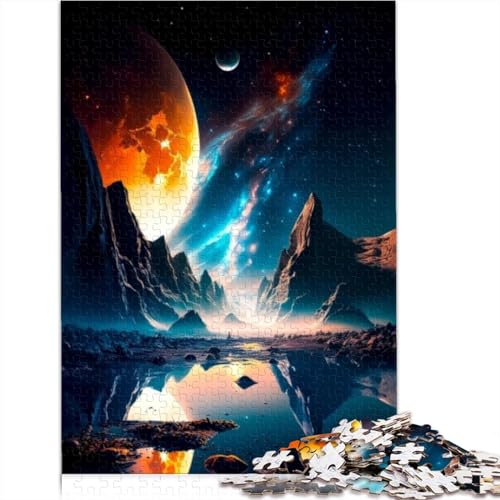 Martian Lake-Puzzle, 300 Teile, Holzpuzzle für Erwachsene und Kinder, Lernspiel, Herausforderungsspielzeug, 300 Teile (40 x 28 cm) von TREPko