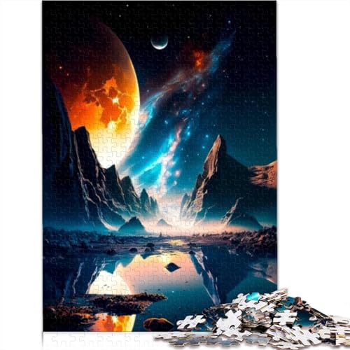 Martian Lake Puzzle für Erwachsene, Puzzles für Erwachsene, Geschenke, Holzpuzzle für Erwachsene, Familienaktivität, 500 Teile (52 x 38 cm) von TREPko