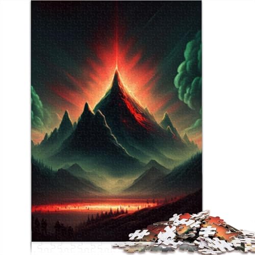 Mystische Berge, Puzzle für Erwachsene, Puzzlespiel für Erwachsene, Holzpuzzle für Erwachsene, Heim-Lernspiele, DIY-Spielzeug, 300 Stück (40 x 28 cm) von TREPko