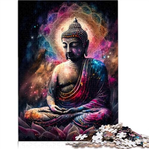 Puzzle für Erwachsene, Buddha neben Lotus, 300 Teile, Kunstpuzzle für Erwachsene, Puzzle, Lernspiel, Herausforderungsspielzeug, 300 Teile (40 x 28 cm) von TREPko