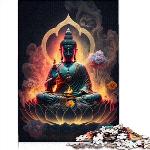 Puzzles Buddha, 500 Teile, für Teenager, Geschenke, schwierige, anspruchsvolle Puzzles, Holzpuzzles für Erwachsene, Puzzles für Erwachsene, Teenager, 500 Teile (52 x 38 cm) von TREPko