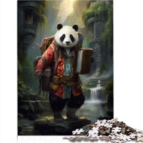 Puzzles für Erwachsene, Reiseführer, Panda, 300 Teile, lustige Puzzles für Erwachsene, Holzpuzzle, Lernspiel, Herausforderungsspielzeug, 300 Teile (40 x 28 cm) von TREPko