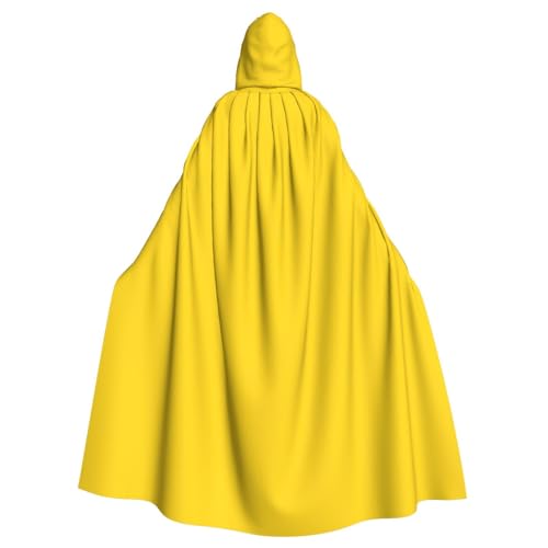 TRESILA Kapuzenumhang Halloween Umhang Erwachsene Halloween Kostüme Party für Männer und Frauen (147cm) / Bergamotte Gelb von TRESILA