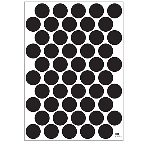 Aufkleber Kreise in Schwarz | 3 cm Durchmesser | 50 Stück von TRESXICS