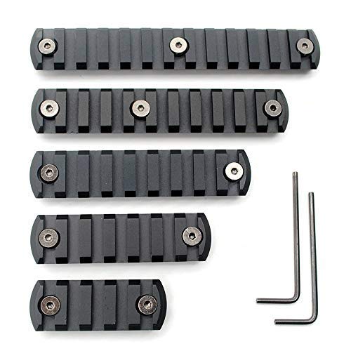 Trirock 5-Pack Black Keymod Picatinny Rail Sections kit fits Key mod handguard Rail Mount System - 5,7,9,11,13 Slots Trirock 5-Pack Black Keymod Picatinny Rail Sections kit fits Key mod handguard Rail Mount System - 5,7,9,11,13 Slots von TRIROCK