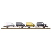 TRIX H0 24428 H0 Flachwagen-Paar 800B der Transwaggon GmbH von TRIX H0