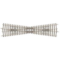 TRIX 14573 N Minitrix Kreuzung - 15° mit Betonschwellen Länge 129,8 mm von TRIX