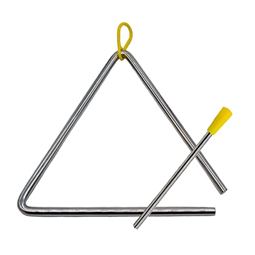 TRIXES 7 Zoll Triangel Musikinstrumente - Spielen Sie mit Schlaginstrumenten wie Trommel, Glocken, Xylophon, Maracas, Glockenspiel - Geeignet für Erwachsene, Kinder, Kleinkinder - Kinderspielzeugset TRIXES 7 Zoll Triangel Musikinstrumente - Spielen Sie mit Schlaginstrumenten wie Trommel, Glocken, Xylophon, Maracas, Glockenspiel - Geeignet für Erwachsene, Kinder, Kleinkinder - Kinderspielzeugset von TRIXES