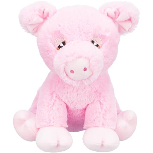 TRIXIE Schweinchen Edison Plüschtiere aus Recycling-Material - Flauschiges Hundespielzeug für nachhaltiges Spielen - weiches Öko-Plüsch Stofftier, 24cm - Be Eco Kollektion - 34881 TRIXIE Schweinchen Edison Plüschtiere aus Recycling-Material - Flauschiges Hundespielzeug für nachhaltiges Spielen - weiches Öko-Plüsch Stofftier, 24cm - Be Eco Kollektion - 34881 von TRIXIE