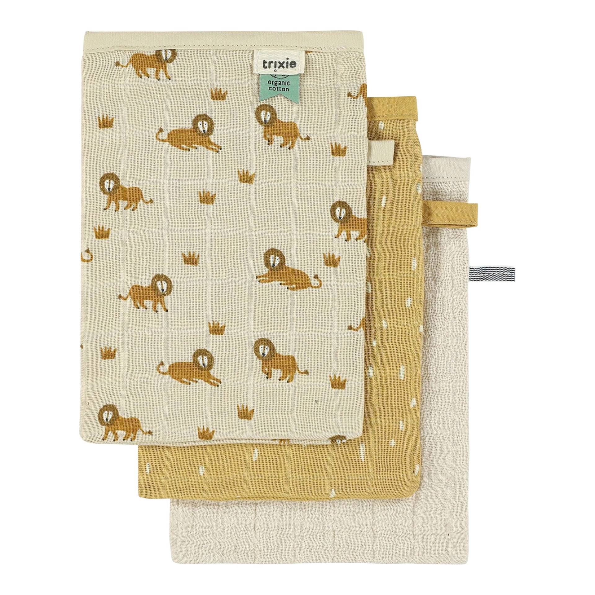 Trixie 3er-Pack Waschlappen aus Mull gelb Trixie 3er-Pack Waschlappen aus Mull gelb von TRIXIE